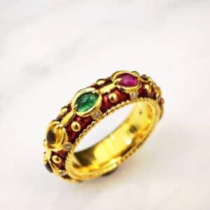 แหวนนพเก้า ดีไซน์แหวนพิรอด Antique Jewelry เสริมมงคลบารมี - Image 3