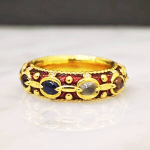Alternative view of แหวนนพเก้า ดีไซน์แหวนพิรอด Antique Jewelry เสริมมงคลบารมี